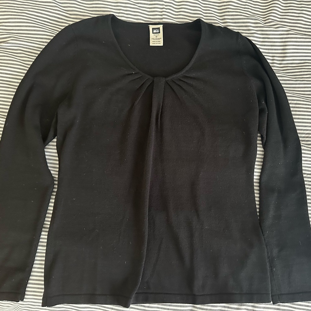 REI women’s black sweater